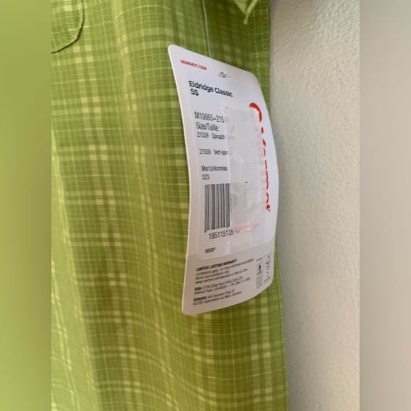 Marmot mountain works Eldridge classic short sleeve button up shirt gorpcore - Picture 4 of 8